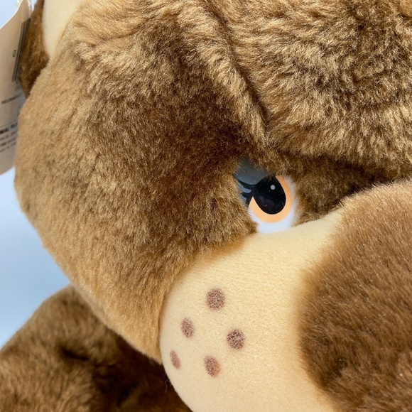 Vtg '86 Country Folk Plush Bear Brown Freckles Belly Button 25" Animal Plaything - Picture 5 of 14